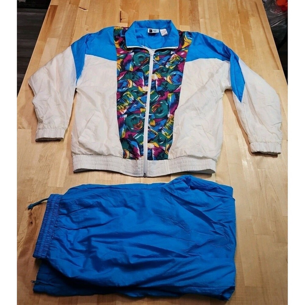 Vintage Bolo Spirit Jacket Full Zip And Pants Set Womens Medium Colorful